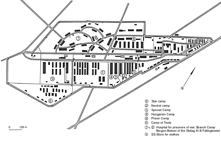 Bergen-Belsen Camp Map