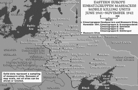 Einsatzgruppen Map