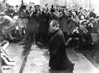 Chancellor Willy Brandt
                                                          confronting
                                                          the Holocaust