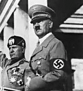 Hitler with
                                                          Mussolini