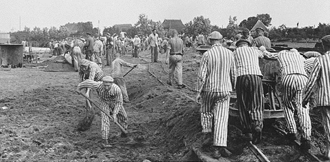 Prisoners at
                                            Neuengamme