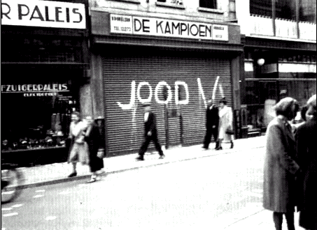 Anti-Semitic
                                                          Graffiti in
                                                          Amsterdam,
                                                          1942.
