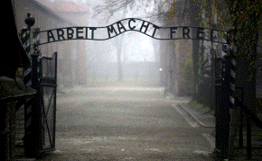 Auschwitz main entrance gate