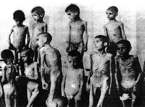 Romaani ("Gypsy") children at Auschwitz