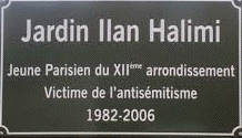 Ilan Halimi
                                                          Memorial
                                                          Garden Plaque