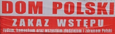 Anti-semitic
                                                          hate poster in
                                                          Poland