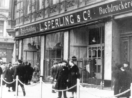 Kristallnacht,
                                                          1938.