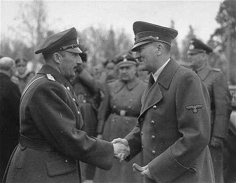 King Boris III of
                                                          Bulgaria with
                                                          Hitler