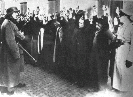Rounding up of Jews in Amsterdam,
The Netherlands