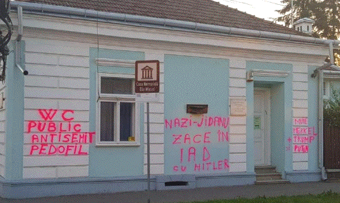 Elie Wiesel's
Childhood Home
Target of
Anti-Semitic
Graffiti