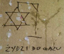 Anti-semitic
graffiti from
Bialystok,
Poland.