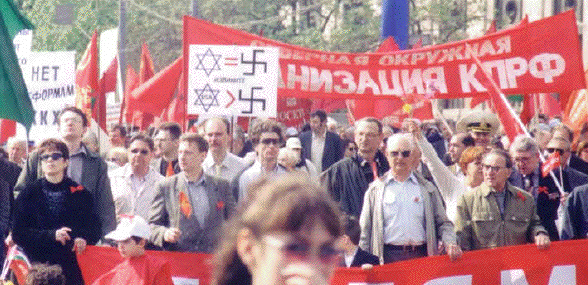 At Victory Day Parade
in Moscow, May
9, 2002.