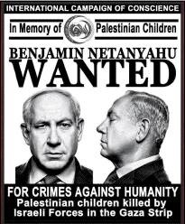 Netanyahu wanted
for Palestinian
crimes